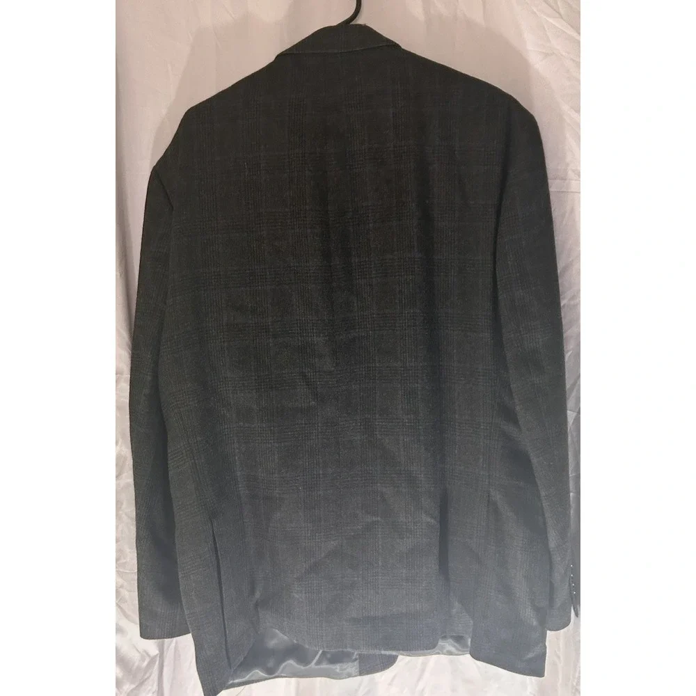 Lauren Ralph‎ Lauren Mens 50R 100% Wool Sport Coat Blazer Gray Plaid